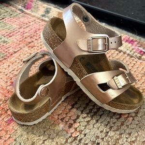 Birkenstock Kids Rose Gold Sandals